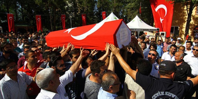 Şehit polis memuru son yolculuğuna uğurlandı