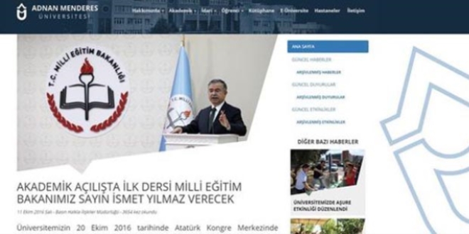 Bakan ADÜ'ye değil Aydın Üniversitesi'ne gelecekmiş