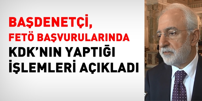 Başdenetçi: KHK İhraçlarına 'incelenemezlik' kararı veriyoruz