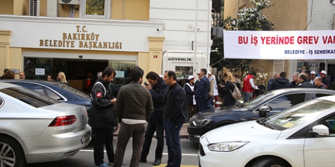 Bakrky Belediyesinde grev