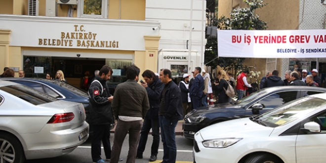 Bakırköy Belediyesinde grev
