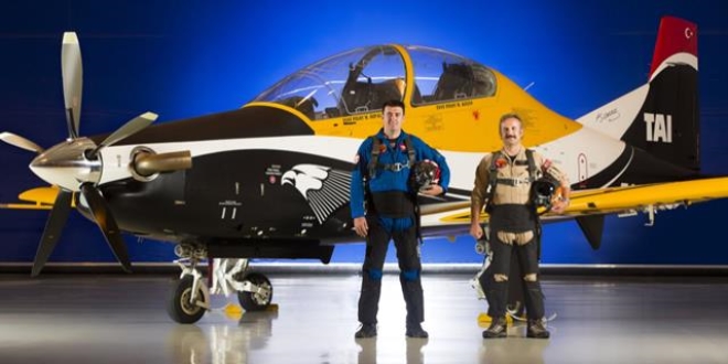 TUSAŞ test pilotlarından bir ilk