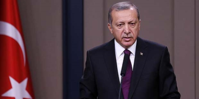 Erdoğan'dan şehit ailelerine başsağlığı telgrafı