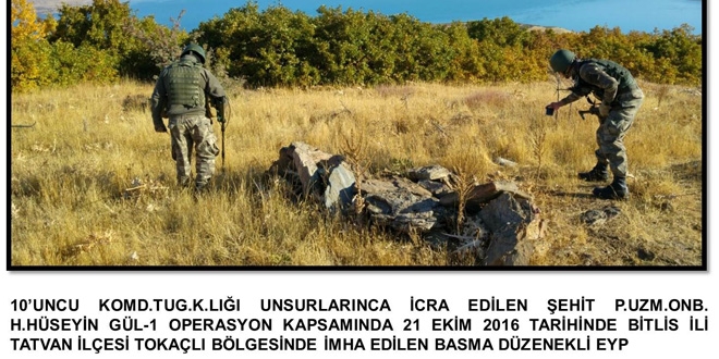 Bitlis'te 2 el yapımı patlayıcı imha edildi