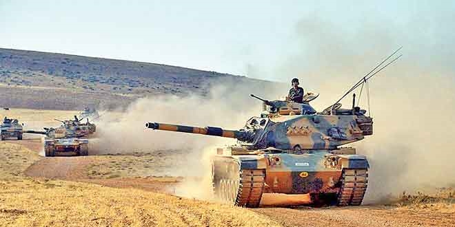 Trk tanklar El Bab'a ilerliyor