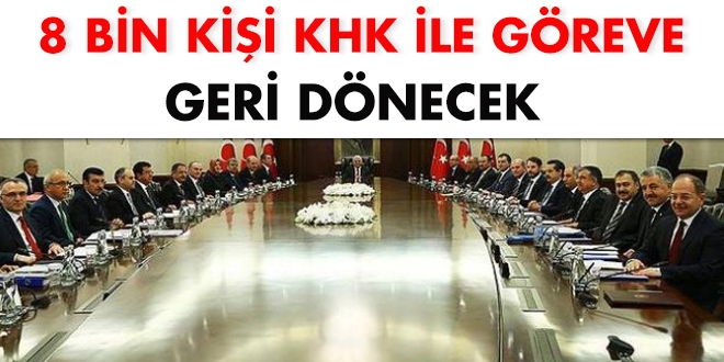 Trkiye Gazetesi: 8 bin kii KHK ile greve geri dnecek