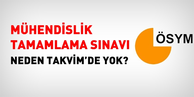 Mhendislik tamamlama snav neden SYM takviminde yok?