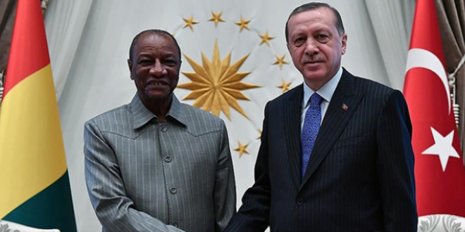 Erdoğan Gine Cumhurbaşkanı Conde ile görüştü