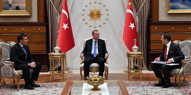 Erdoğan, Bakan Tüfenci ve TOBB başkanını kabul etti