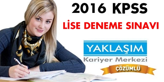 KPSS lise deneme sınavı