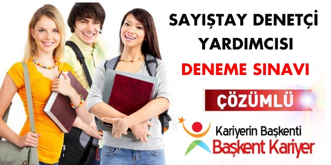 Sayıştay Denetçi Yardımcısı deneme sınavı