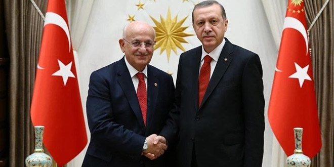 Erdoğan, TBMM Başkanı Kahraman'ı kabul etti
