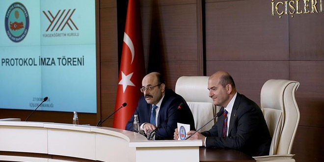 İçişleri Bakanlığı ile YÖK arasında protokol imzalandı