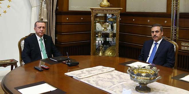 Erdoğan, MİT Müsteşarı Fidan'ı kabul etti