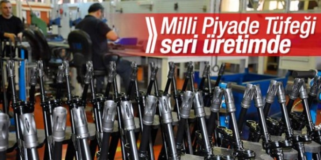 Milli Piyade Tüfeği'nin seri üretimine başladı