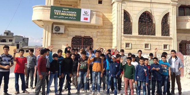 Suriye'de Ömer Halisdemir Yetimhanesi açıldı