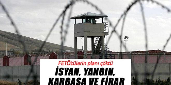 İsyan, kargaşa yangın ve firar