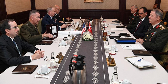 Akar ile Dunford Suriye ve Irak'ı görüştü
