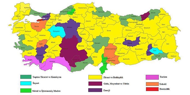 Trkiye'nin sektrel kredi haritas