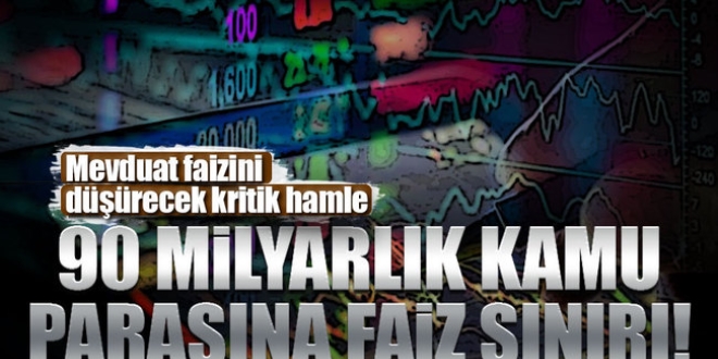 90 milyarlık kamu parasına faiz sınırı