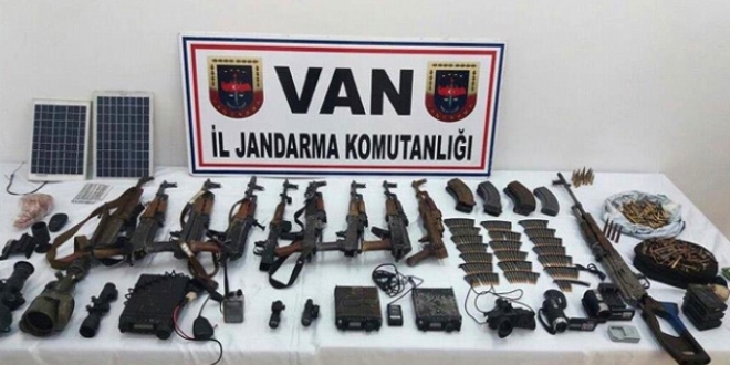 Van'da çok sayıda mühimmat ele geçirildi
