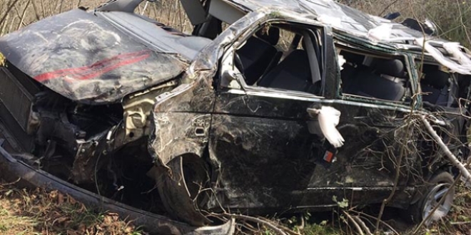 Ordu'da minibüs devrildi: 1 ölü, 8 yaralı