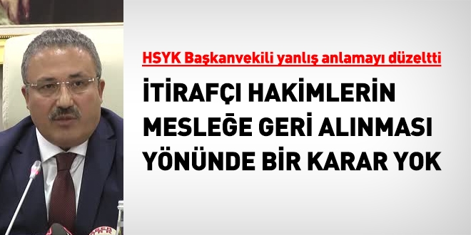 'tiraf hakim ve savclardan meslee dnen yok'