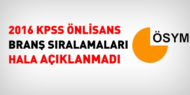 2016 KPSS nlisans bran sralamalar hala aklanmad