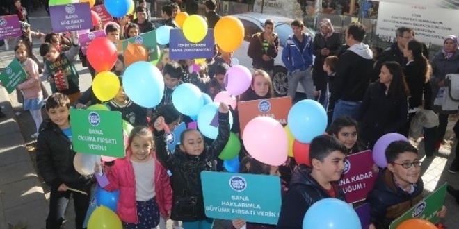 Çocuklar, BM Dünya Çocuk Hakları Günü için Ataköy'de buluşuyor