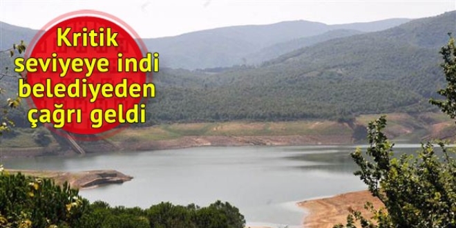 Yalova'da barajdaki su seviyesi düşünce tasarruf çağrısı yapıldı