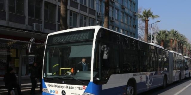 Denizli'de, KPSS girecek adaylara otobüsler ücretsiz hizmet verecek