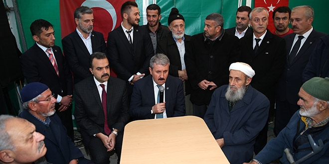 BBP lideri Destici'den şehit kaymakamın evine taziye