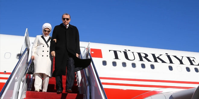 Cumhurbaşkanı Erdoğan Özbekistan'a geldi