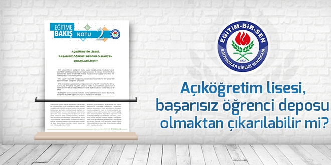 Açıköğretim lisesi, başarısız öğrenci deposu olmaktan çıkarılabilir mi?