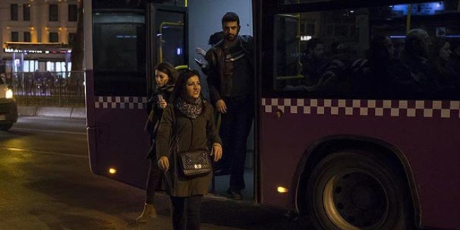 ETT'nin kadn yolculara zel gece dzenlemesi balad