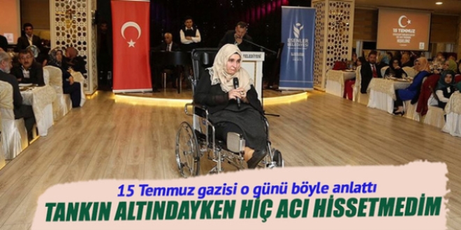 'Tankın altındayken hiç acı hissetmedim'