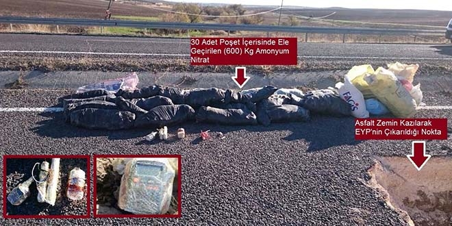 Diyarbakr'da 600 kilogram amonyum nitrat imha edildi
