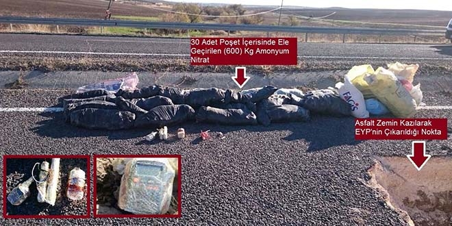 Diyarbakır'da 600 kilogram amonyum nitrat imha edildi