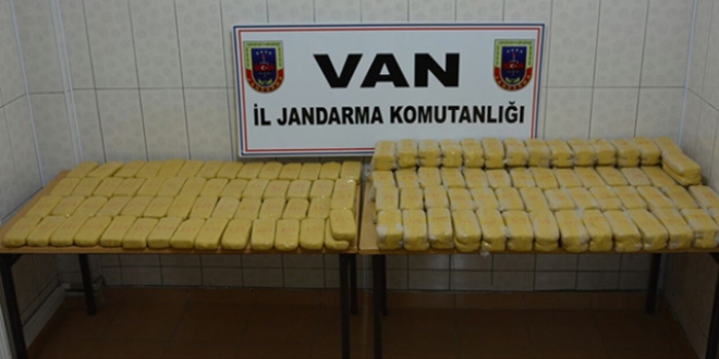 Van'da 103 kilogram eroin ele ge�irildi