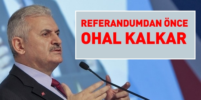 Referandumdan önce OHAL kalkar