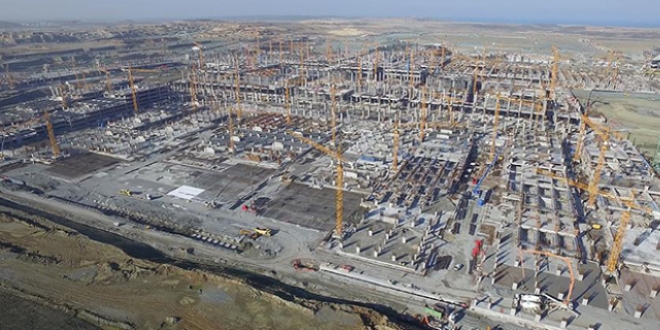 Üçüncü havalimanının yüzde 40'ı tamamlandı
