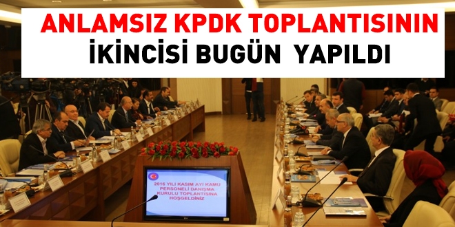 KPDK'nın 2016 yılı Kasım ayı toplantısı yapıldı