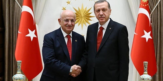 Erdoğan, TBMM Başkanı Kahraman'ı kabul etti