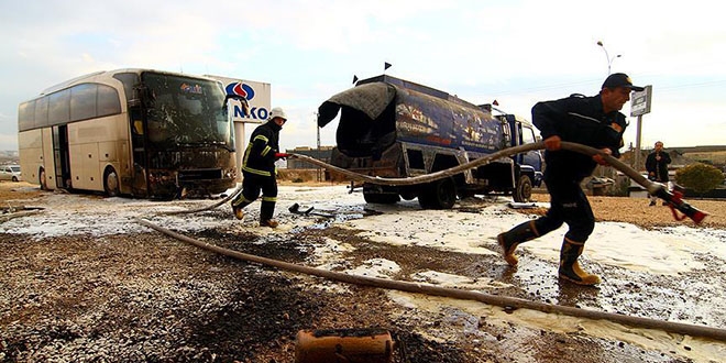 Gaziantep'te yakt tankeri patlad: 2 yaral