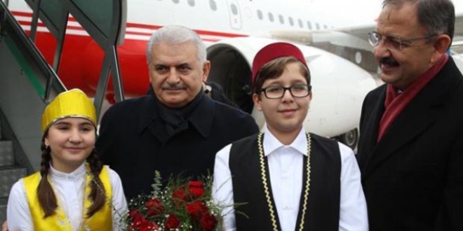 Başbakan Yıldırım, Kayseri'ye geldi