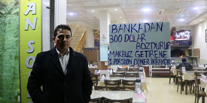 Erzurum esnafı Türk lirasına sahip çıktı