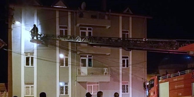 Kütahya'da kız öğrenci yurdunda yangın