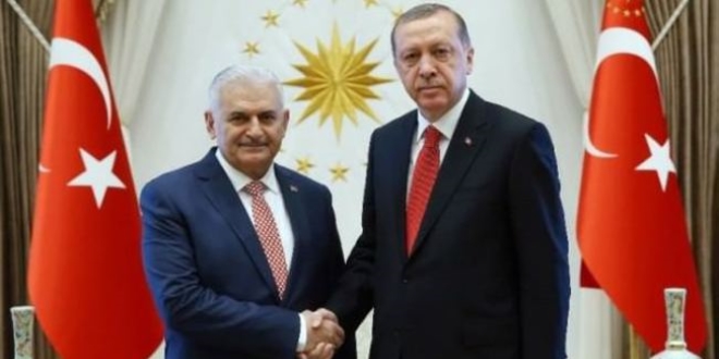Erdoğan, Başbakan Yıldırım'ı kabul etti