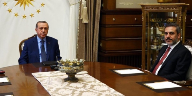 Erdo�an, M�T M�ste�ar� Fidan'� kabul etti