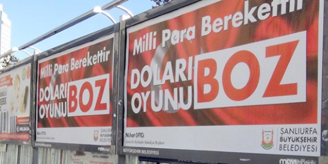 Belediye Bakan'ndan 'dolarn boz' ars